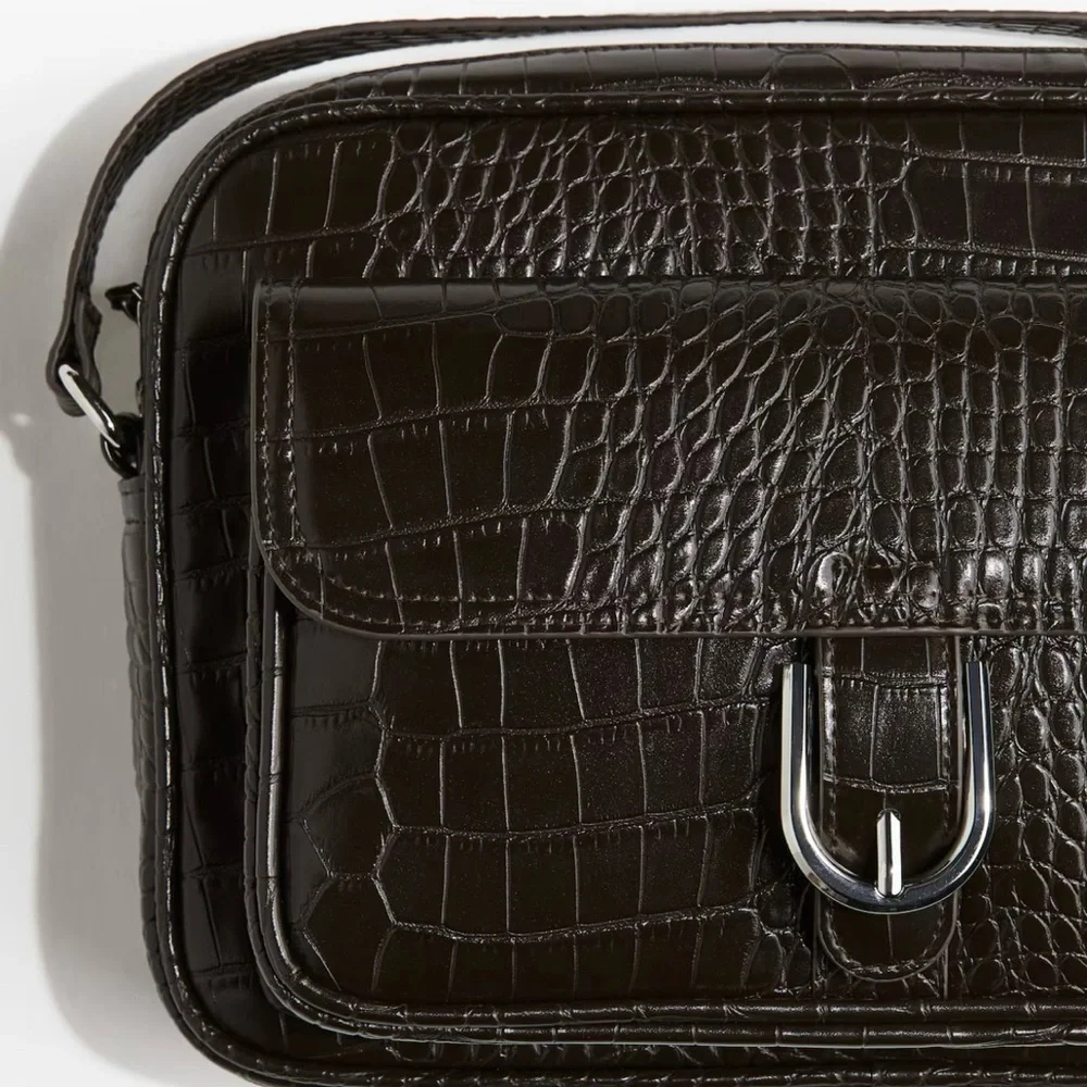 H&M Cross body Bag Faux Crocodile leather